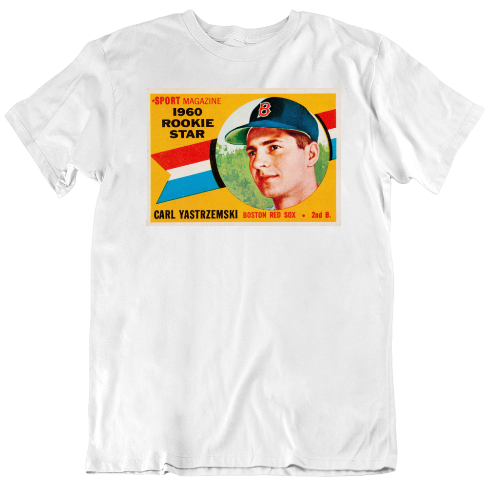Carl Yastrzemski Rookie Card Boston Baseball Fan T Shirt – BeantownTshirts