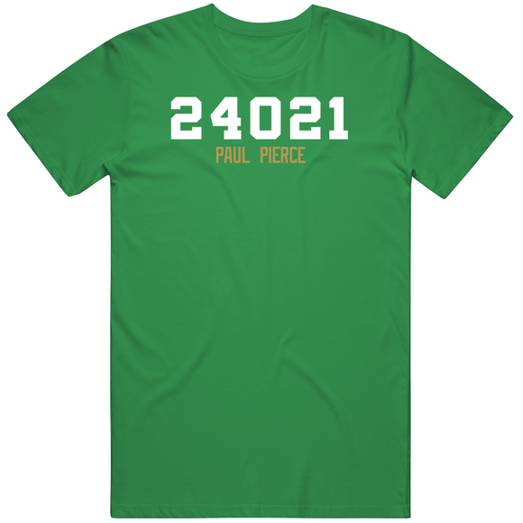 Paul Pierce Career Points Boston Basketball Fan T Shirt