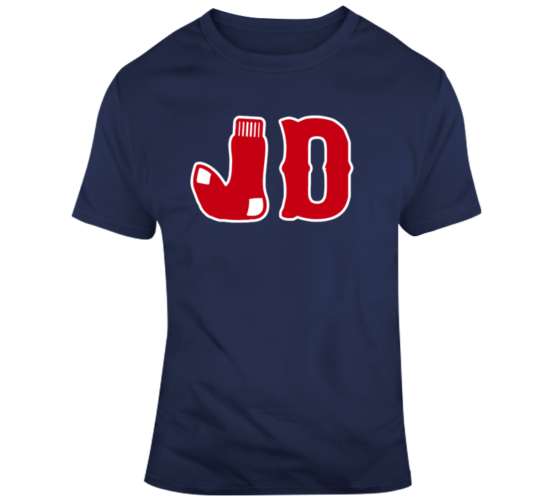 BeantownTshirts JD Martinez JD Socks Boston Baseball Fan T Shirt Classic / Navy / Medium