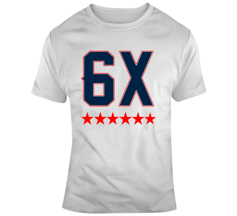 New England Football - 6 Time Champions T-Shirt New England Football - 6 Time Champions T-Shirt