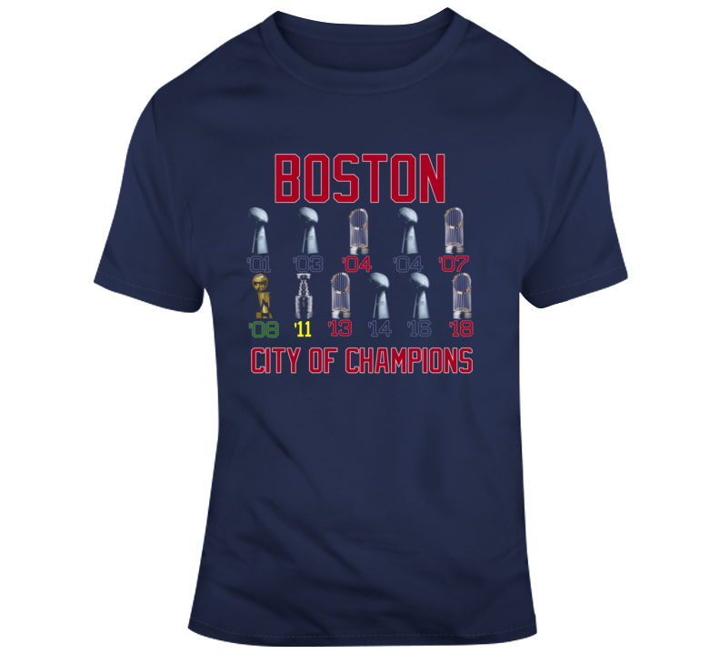 City Of Champions Boston Baseball Fan T Shirt BeantownTshirts