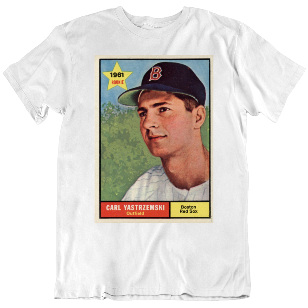 Carl Yastrzemski Rookie Card Boston Baseball Fan V2 T Shirt