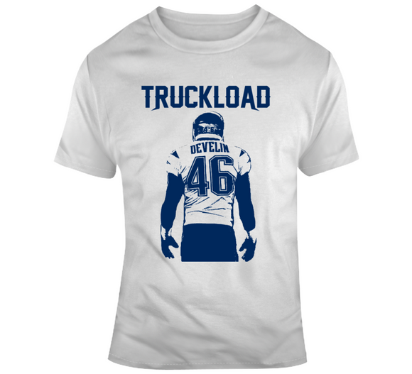 James Develin Truckload New England Football Fan Silhouette T Shirt
