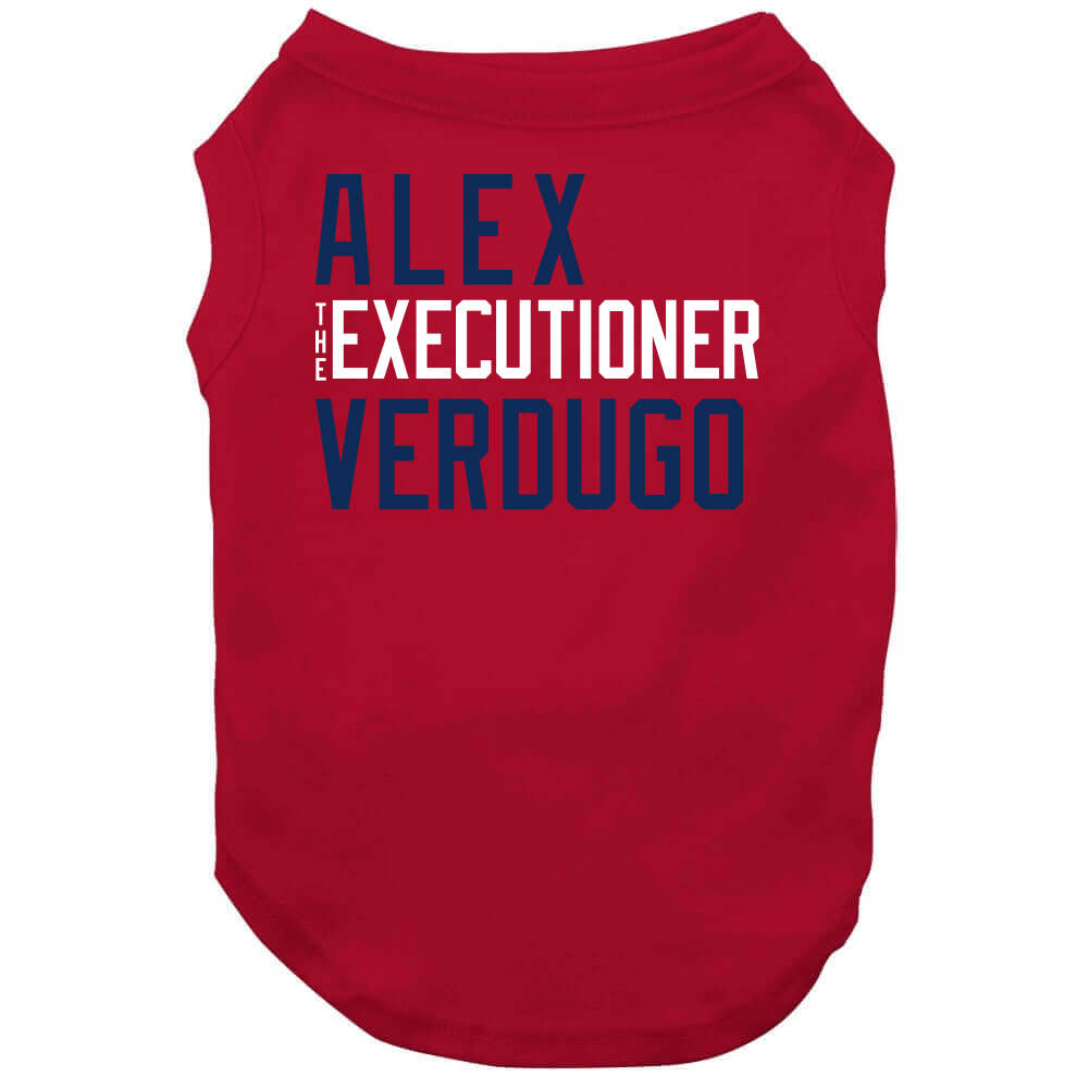 BeantownTshirts Alex Verdugo The Executioner Boston Baseball Fan T Shirt Dog / Red / Large