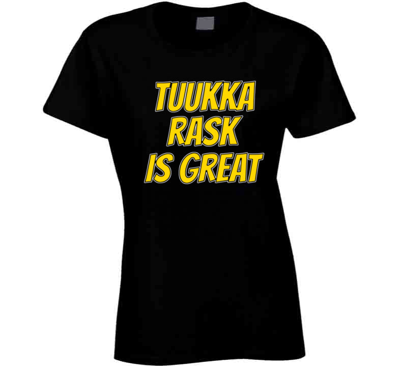 BeantownTshirts Tuukka Rask Is Great Boston Hockey Fan T Shirt Classic / Black / X-Small (Youth)