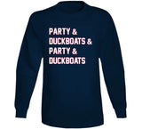 Party And Duck Boats New England Football Fan T Shirt