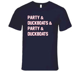 Party And Duck Boats New England Football Fan T Shirt