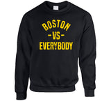 Boston Vs Everybody Hockey Fan Distressed T Shirt