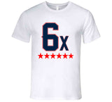 6 Time World Champs New England Football T Shirt