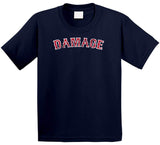 Boston Damage Distressed Baseball Fan T Shirt