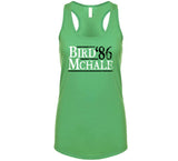 Boston 86 Champions Bird Mchale 86 Boston Basketball Fan Green T Shirt