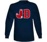 JD Martinez JD Socks Boston Baseball Fan Distressed T Shirt