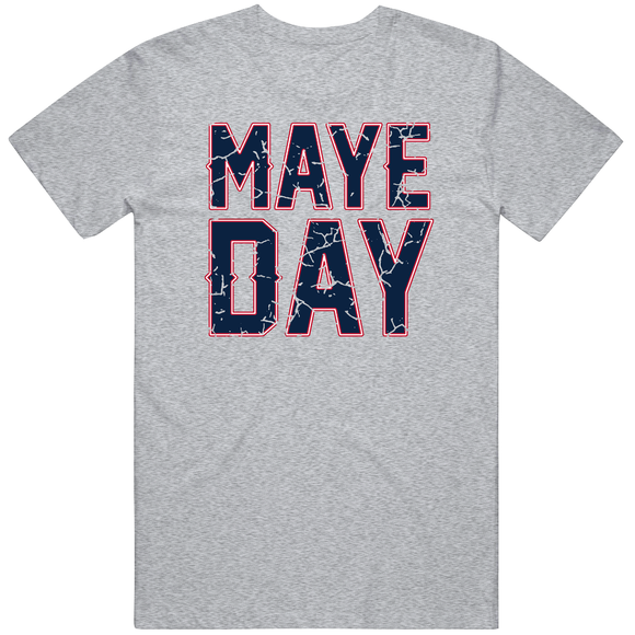Drake Maye Distressed New England Football Fan  T Shirt