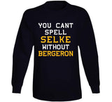Patrice Bergeron Cant Spell Selke Legend Boston Hockey Fan T Shirt