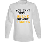 Patrice Bergeron Cant Spell Selke Legend Boston Hockey Fan V2 T Shirt