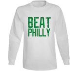 Beat Philly Boston Basketball Fan Distressed v2 T Shirt
