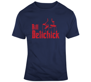 Bill Belichick The GodFather New England Coach Football Fan T Shirt