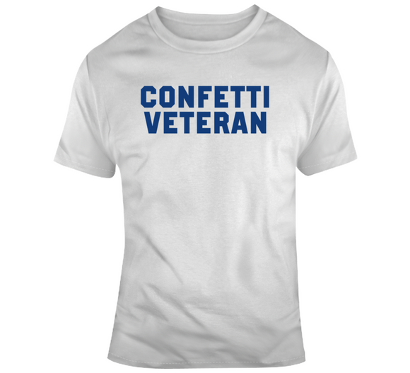 Confetti Veteran Champions New England Football Fan T Shirt