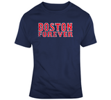 Boston Forever Baseball Fan Distressed T Shirt