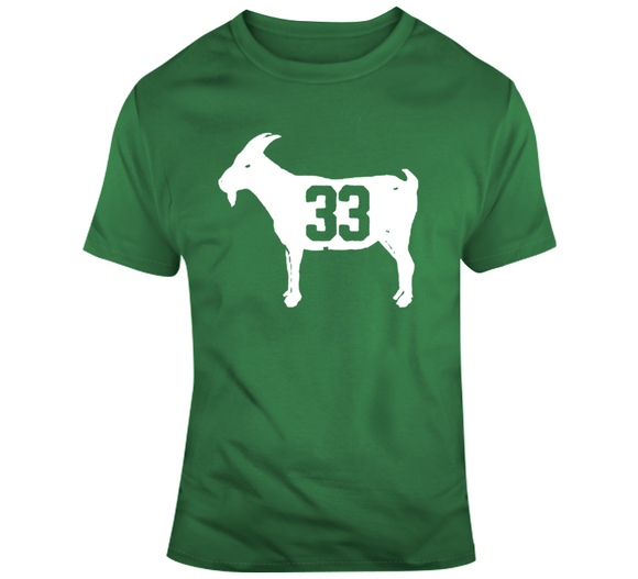 Larry Legend Bird Goat 33 Distressed Boston Basketball T Shirt