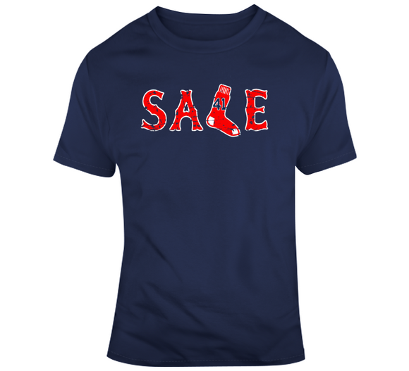 Chris Sale Ace Distressed Boston Baseball Fan T Shirt