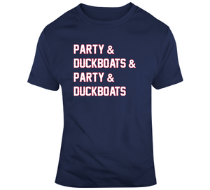 Party And Duck Boats New England Football Fan T Shirt