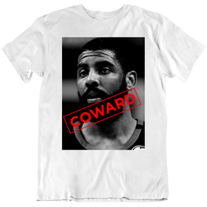 Kyrie Irving Coward Flyer Boston Basketball Fan White T Shirt