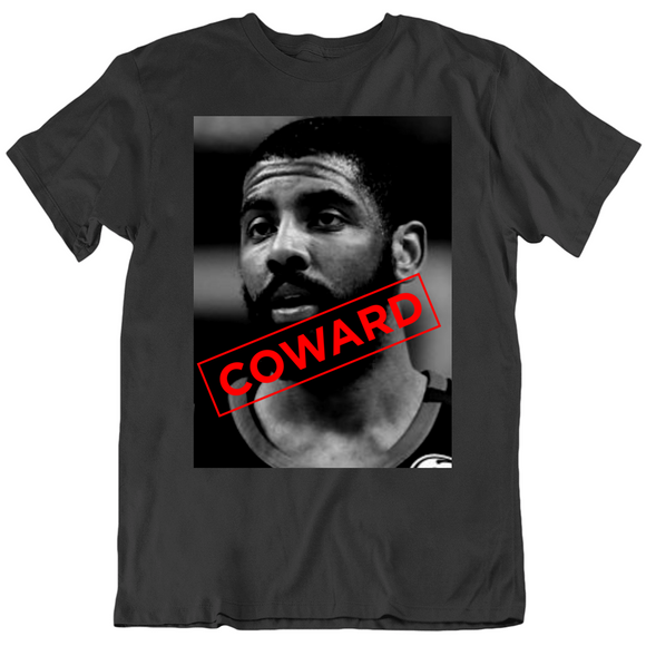Kyrie Irving Coward Flyer Boston Basketball Fan Black T Shirt
