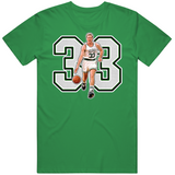 Larry Bird 33 The Goat Boston Basketball Fan T Shirt