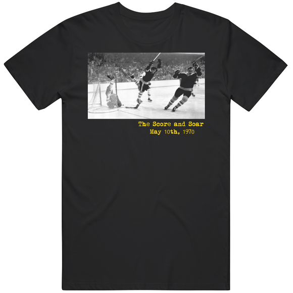 Bobby Orr Score And Soar May 10th1970 Boston Hockey Fan V2 T Shirt