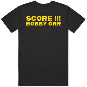 Score Bobby Orr Fred Cusick Call Boston Hockey Fan T Shirt