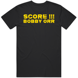 Score Bobby Orr Fred Cusick Call Boston Hockey Fan T Shirt