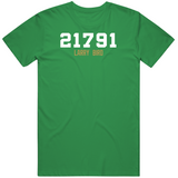 Larry Bird Career Points Boston Basketball Fan T Shirt