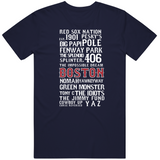 The Legend Of Boston Banner Boston Baseball Fan T Shirt