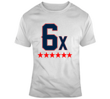 6 Time World Champs New England Football T Shirt