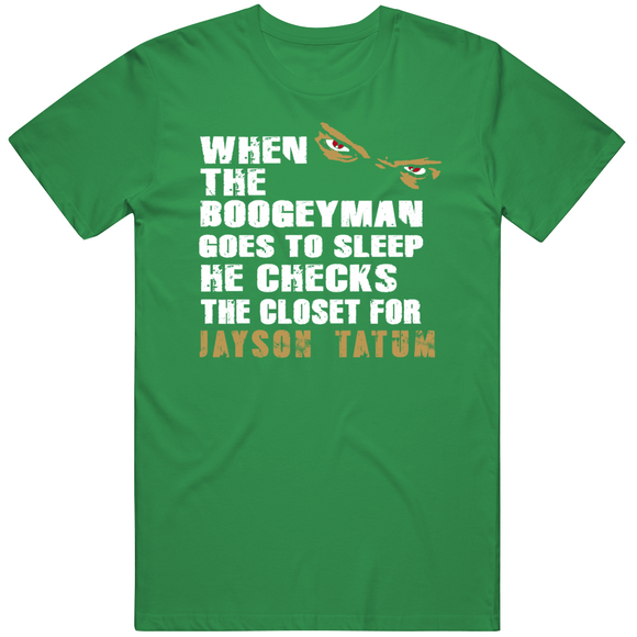 Jayson Tatum Boogeyman Boston Basketball Fan T Shirt