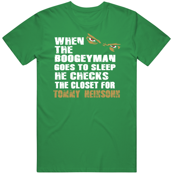 Tommy Heinsohn Boogeyman Boston Basketball Fan T Shirt