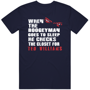 Ted Williams Boogeyman Boston Baseball Fan T Shirt
