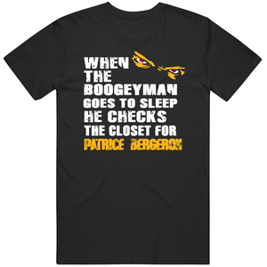 Patrice Bergeron Boogeyman Boston Hockey Fan T Shirt