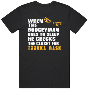 Tuukka Rask Boogeyman Boston Hockey Fan T Shirt