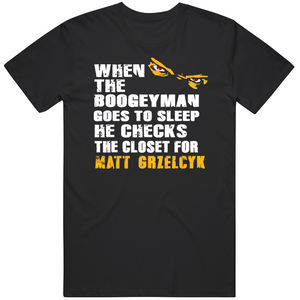 Matt Grzelcyk Boogeyman Boston Hockey Fan T Shirt