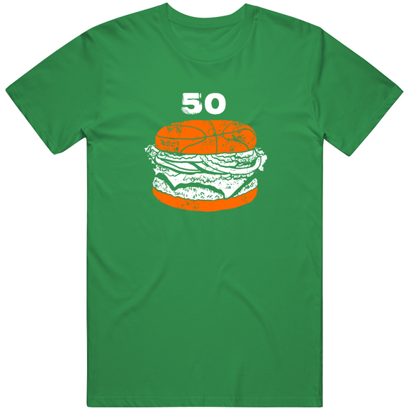 Jayson Tatum 50 Burger Boston Basketball Fan  T Shirt