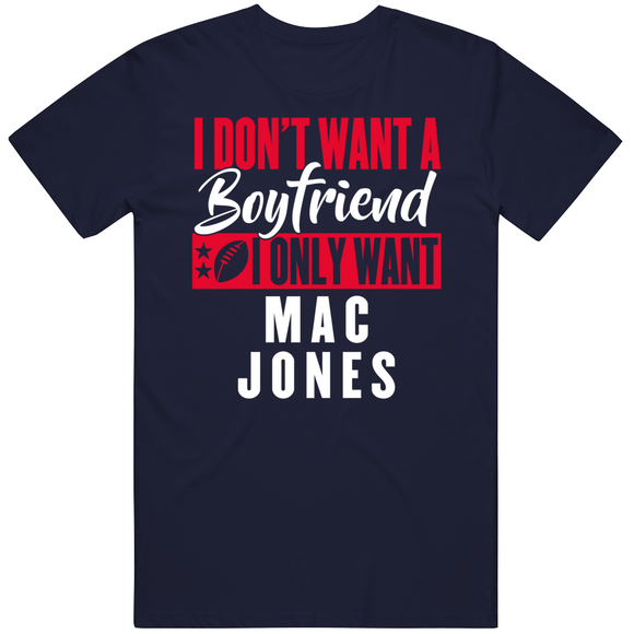 Mac Jones Boyfriend New England Football Fan T Shirt