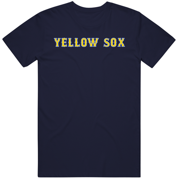 Yellow Sox Boston Baseball Fan  T Shirt