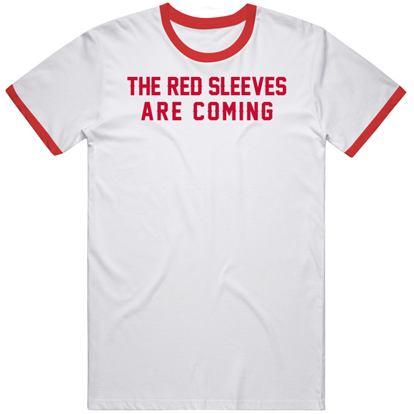 The Red Sleeves Are Coming New England Defense Football Fan V5 T Shirt