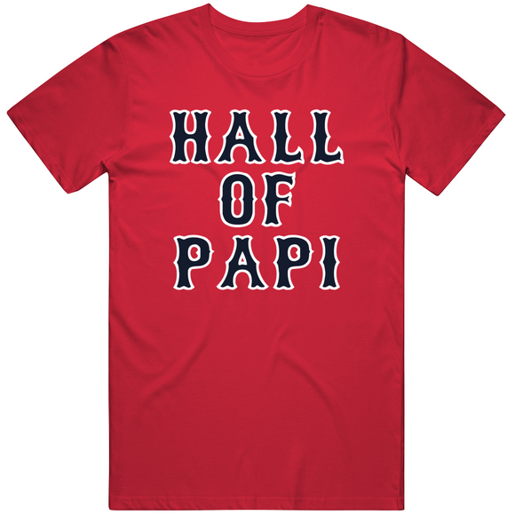 BeantownTshirts David Ortiz Big Papi Hall of Papi Boston Baseball Fan T Shirt Classic / Red / 5 X-Large