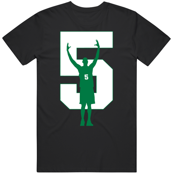 Kevin Garnett Number 5 Retirement Boston Basketball Fan v2 T Shirt