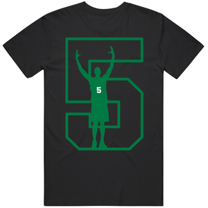 Kevin Garnett Number 5 Retirement Boston Basketball Fan V5 T Shirt