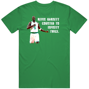 Kevin Garnett Infinity Quote Boston Basketball Fan T Shirt