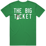 Kevin Garnett The Big Ticket Boston Basketball Fan T Shirt